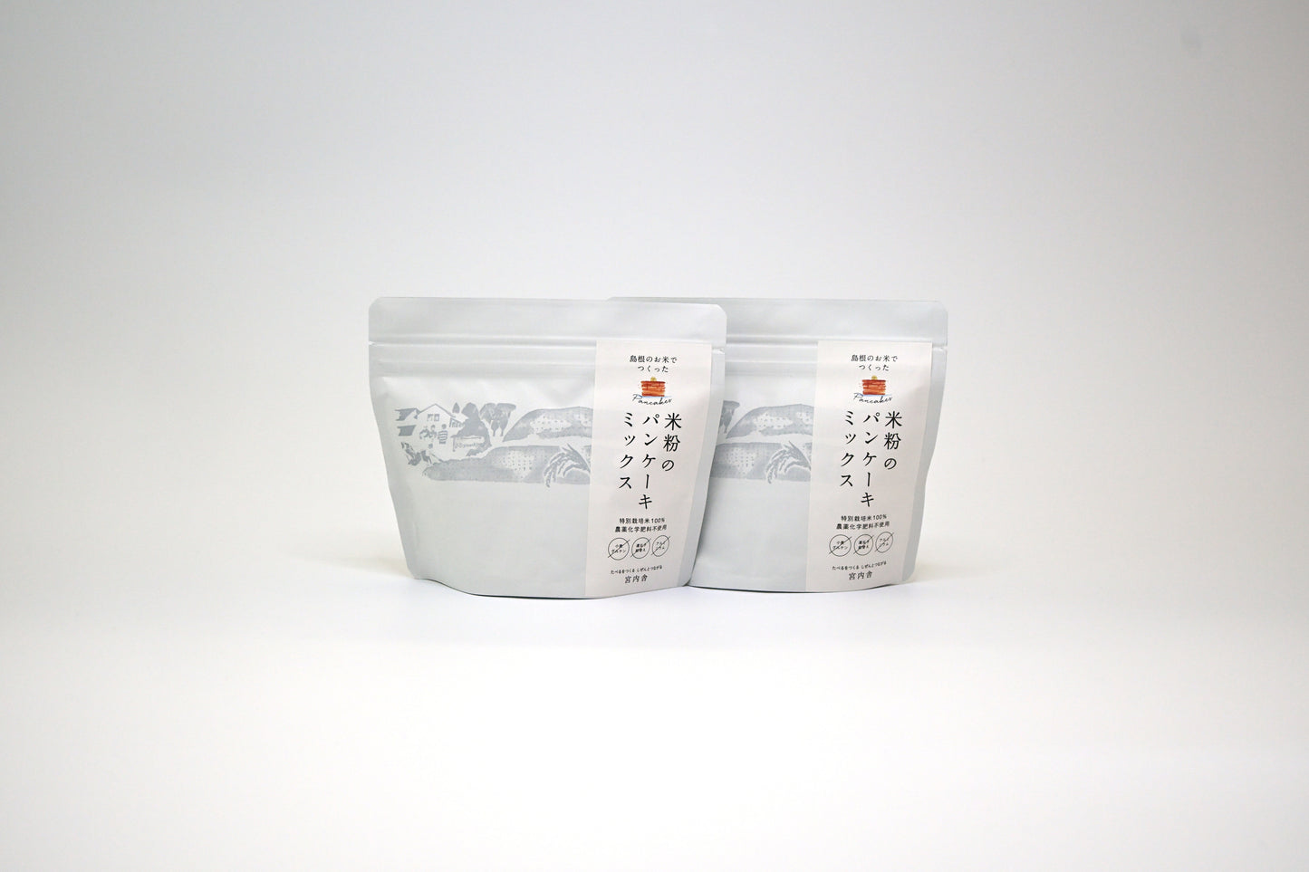 有機米で作った米粉のパンケーキミックス(200g×2袋)