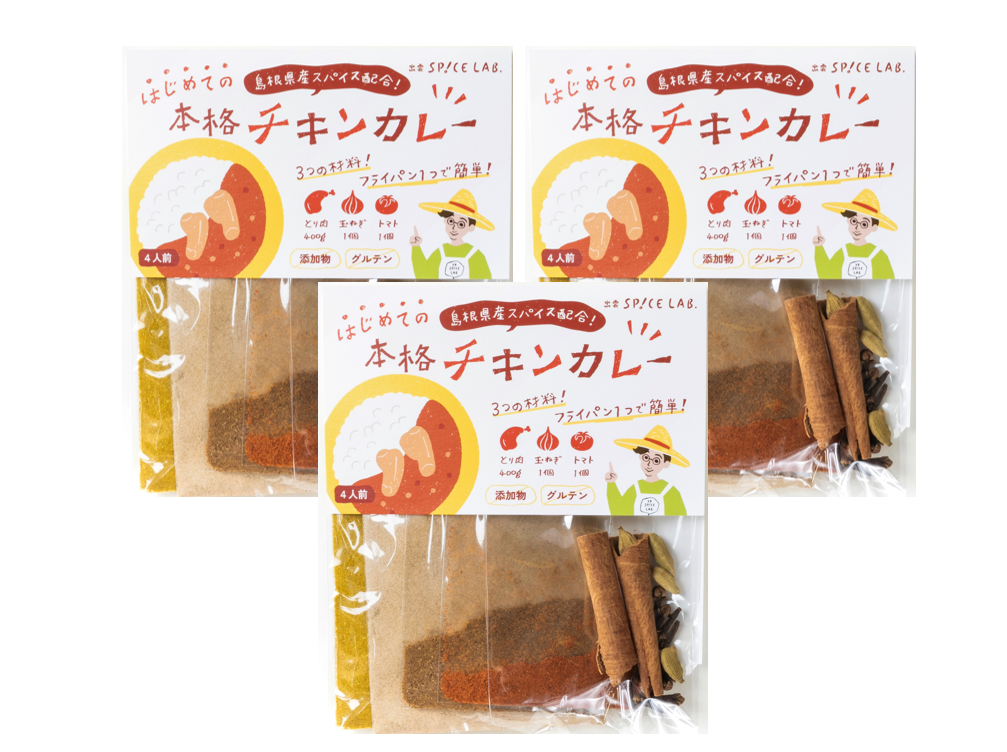 【送料無料でまとめ買い！】基本のチキンカレーキット（4人分）×3セット