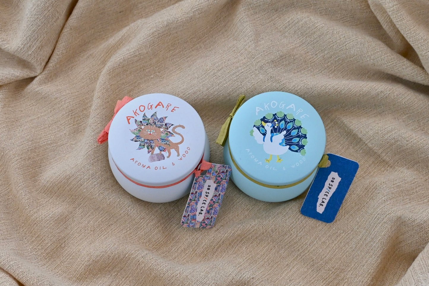 【ギフトBOX入り/送料込】AROMA OIL&WOOD AKOGARE（ゆったり&すっきり）2個セット